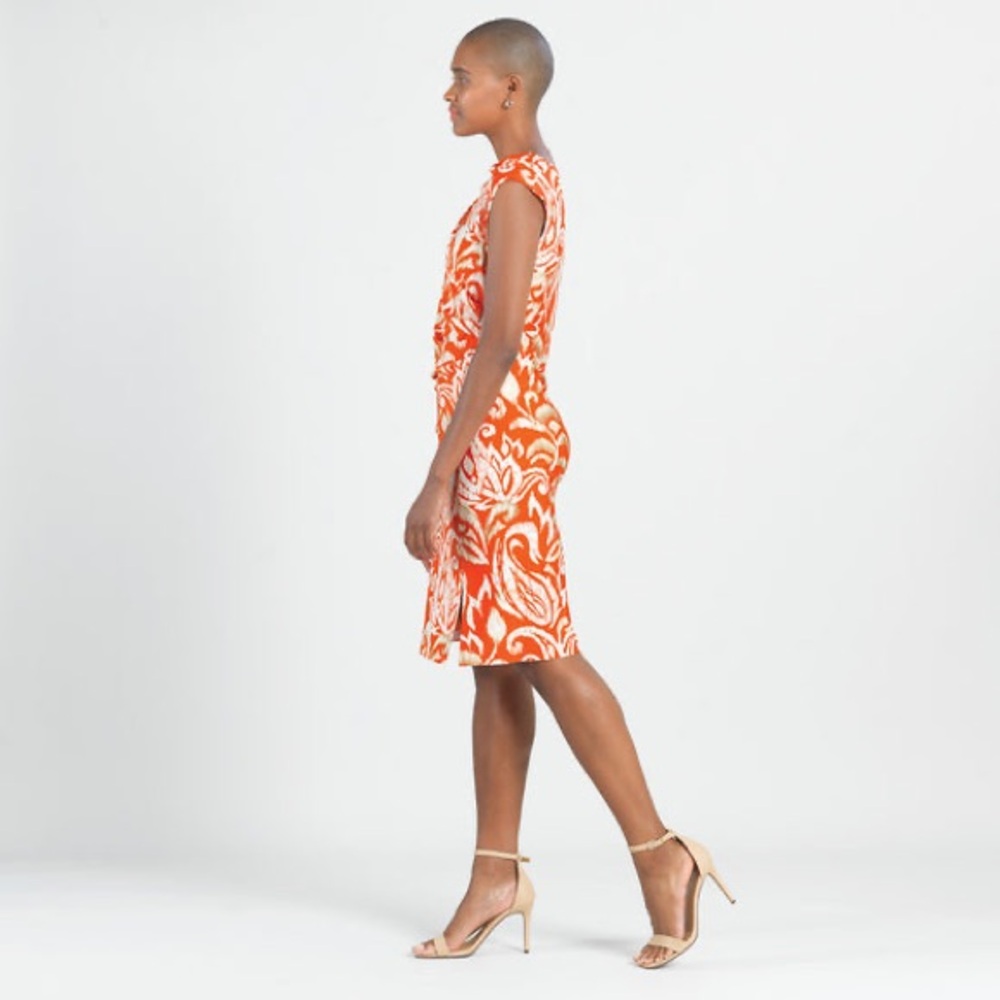 Clara Sunwoo Butter Knit - Side Slit Midi Dress - Paisley Lotus - Picture 3 of 16